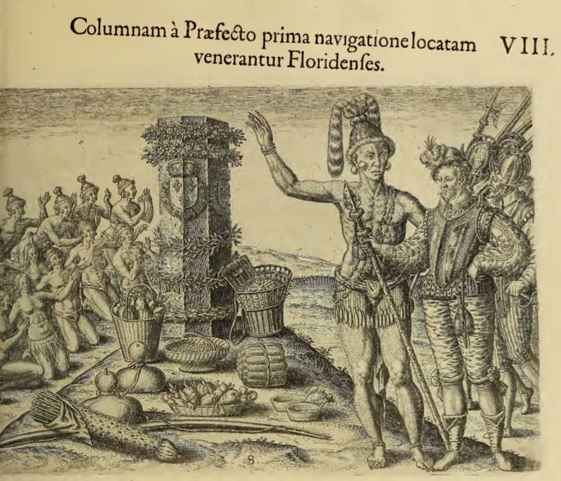 Columnam à Praefecto prima navigatione locatem venerantur Floridenses. VIII.