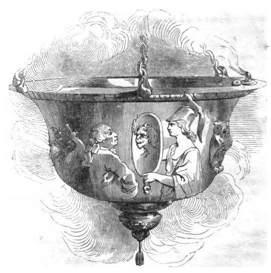 [a hanging incense burner with a depiction of virtue]