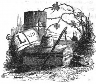 [Gulliver’s luggage as he prepares to leave Glubbdubdrib]