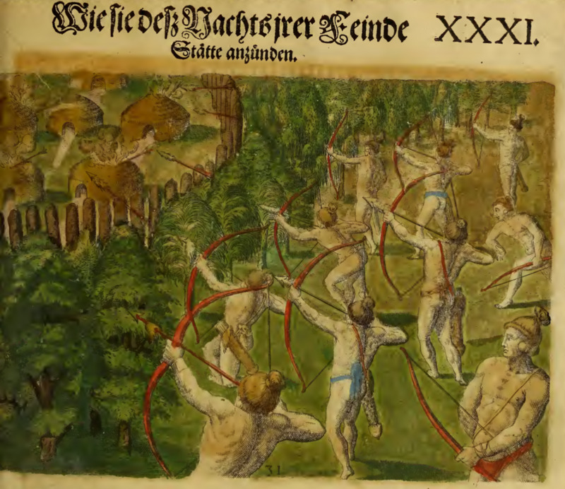 Wie sie desz Nachts ihrer Feinde Stätte anzünden. XXXI.