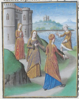 [Cloelia Emerges from the Tiber River]