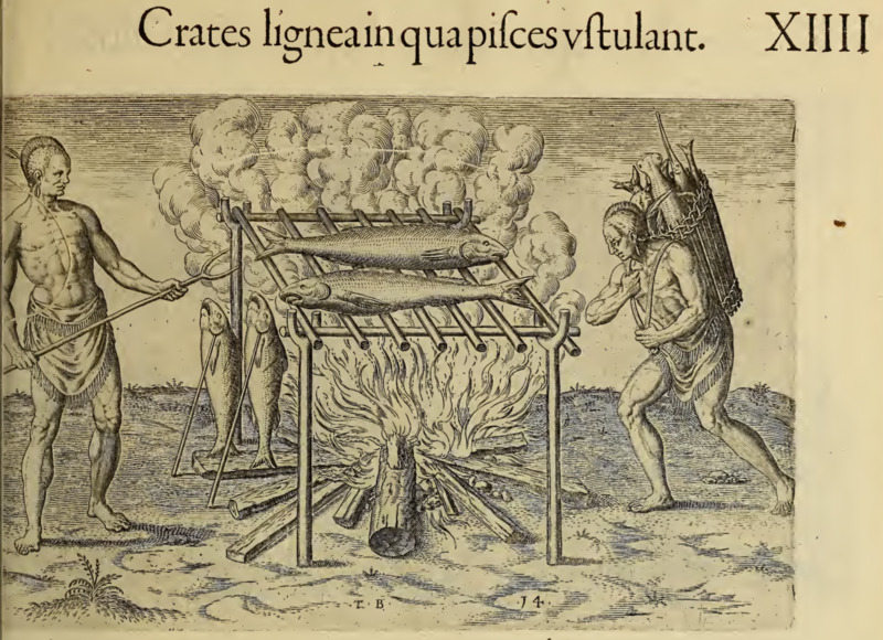 Crates lignea in qua pisces vstulant. XIIII.
