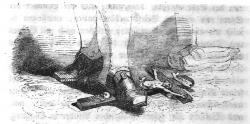 [depiction of the custom of stepping on a crucifix]