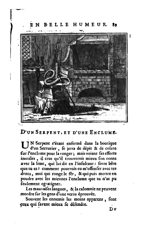 D’une Serpent, et d’une Enclume