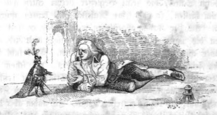 [Gulliver speaks with the Lilliputian Emperor]