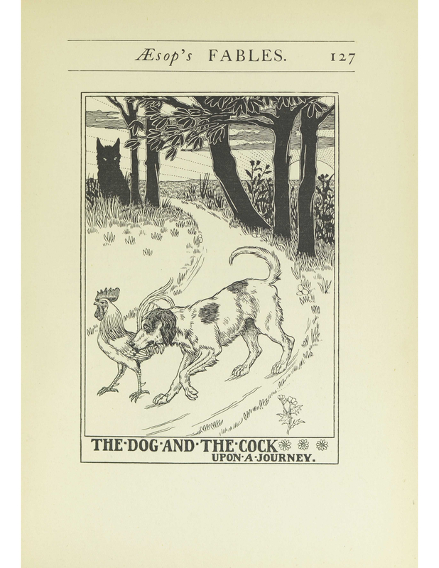The Dog And The Cock Upon A Journey