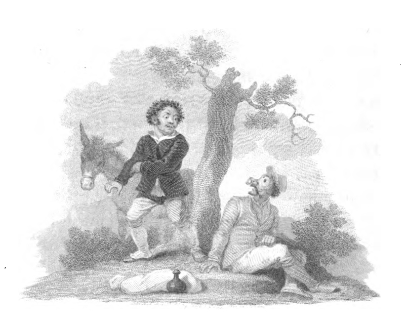 [Of Sancho's Horror Upon Witnessing the Squire of the Wood's Nose]