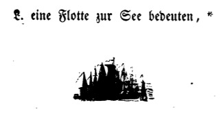 L. eine Flotte zur See bedeuten