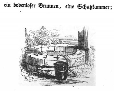 ein bodenloser Brunnen, eine Schastammer