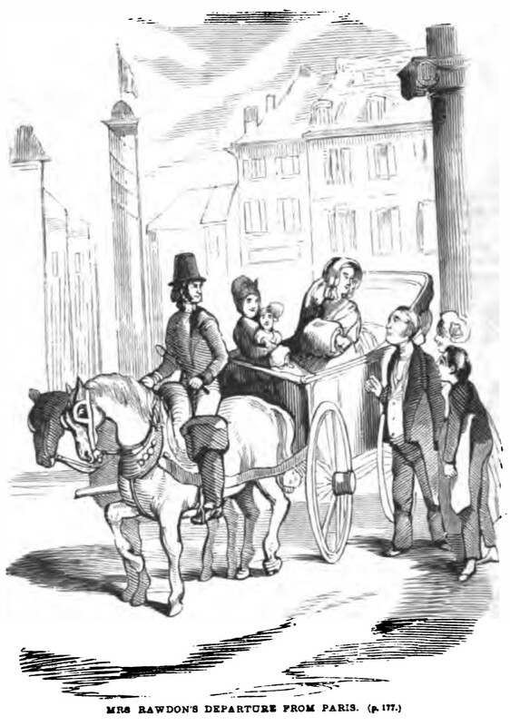MRS RAWDON’S DEPARTUNE FROM PARIS.