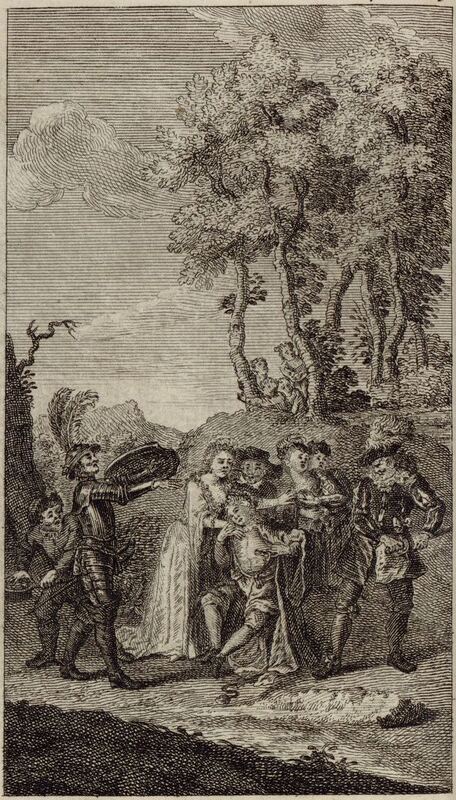[Don Quixote defends Basilio before Camacho]