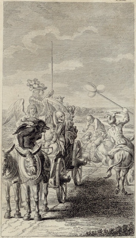 [Encounter with the cart of actors]
