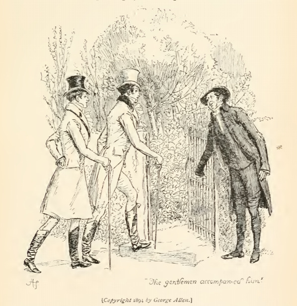 The gentlemen accompanied him