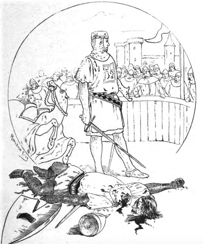[The Cid killing Martín Gonzáles in a contest]