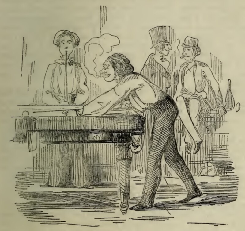 [Rawdon at the Billiards Table]
