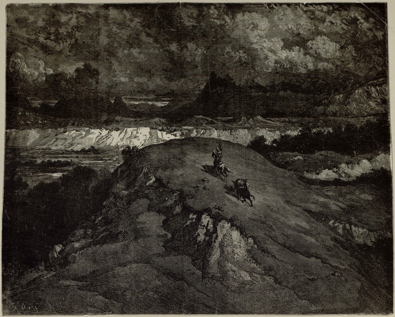 L'intention de Sancho était traverser toute cette chaîne de montagnes