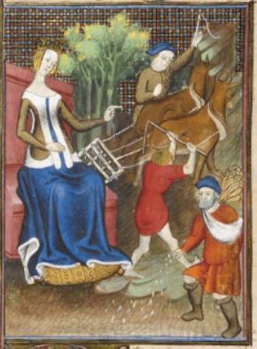 Cy sensuit histoire de ceres qui sut lancienne et tres plantureuse deesse des bles et royne des siciliens
