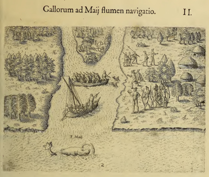 Gallorum ad Maij flumen navigatio. II.