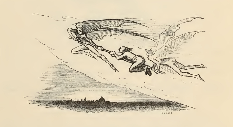 [Devils Carry the Blindfolded Licentiate Torralva on a Broom]
