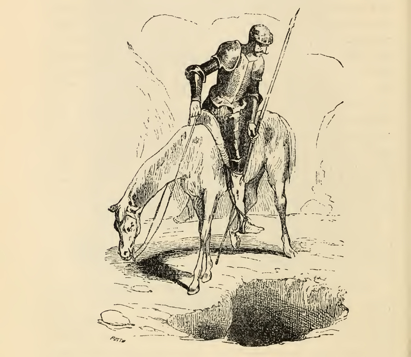 [Don Quixote Finds the Pit in Which Sancho Has Fallen]