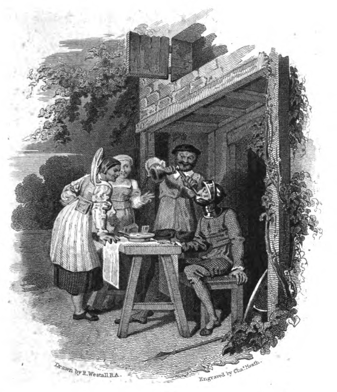 [Of How the Innkeeper Gave Wine to Quixote Through a Reed]