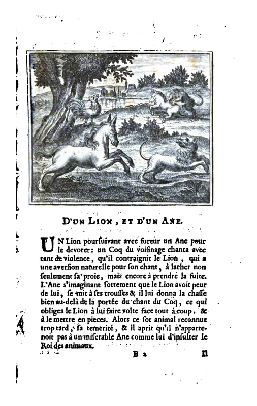 D'un lion, et d'un ane.