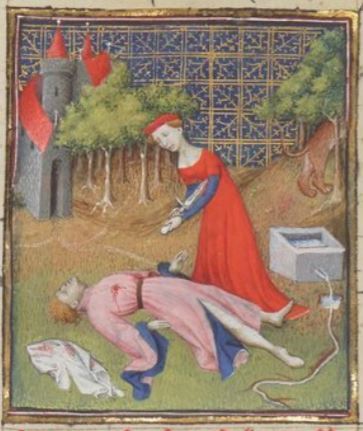 Cy apres sensuit de la tres seable tisbe qui sut vierge en babilone