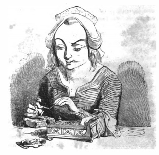 [Gulliver and Glumdalclitch on Brobdingnag]