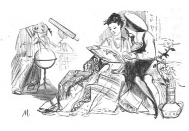 [A Laputan scholar does not notice as his wife has an affair]