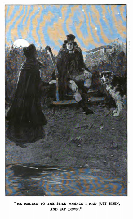 “He halted to the stile whence I had just risen, and sat down.”