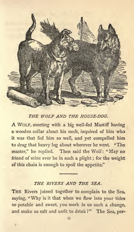 THE WOLF AND THE HOUSE DOG