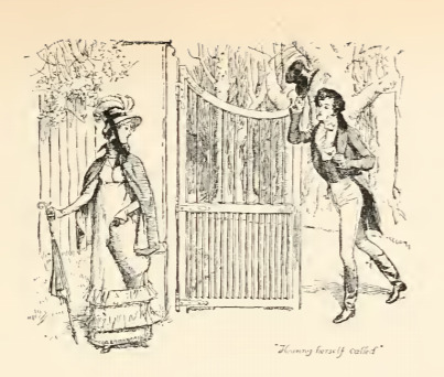 Hearing herself called