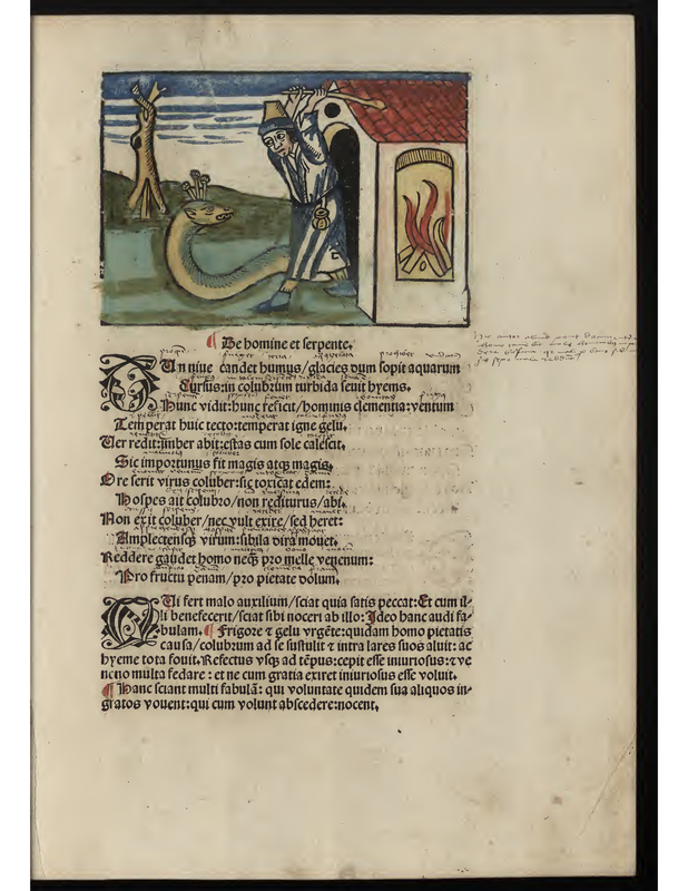 De bomine et serpent.