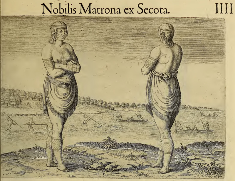 Nobilis Matrona ex Secota. IIII.