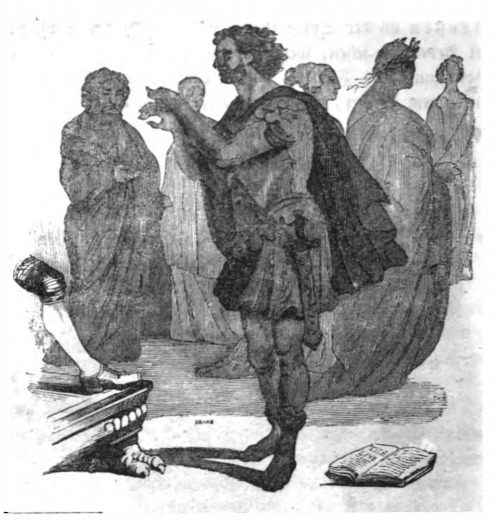[Gulliver and the Governor of Glubbdubdrib speak with Hannibal]