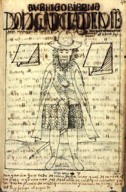 Don Garcia de Mendoza Marques de Canete Senor de las Uillas de Argete el Setimo Bizorrey