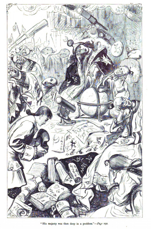 “His majesty was then deep in a problem.” - Page 192