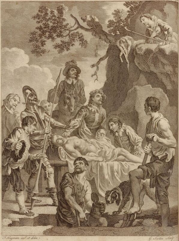 [Grisóstomo's burial and Marcela's appearance]