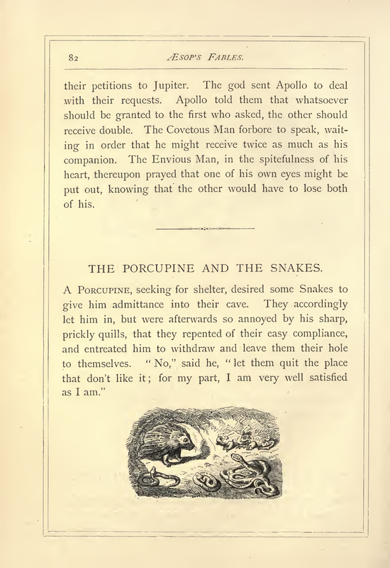 The Porcupine and the Snakes