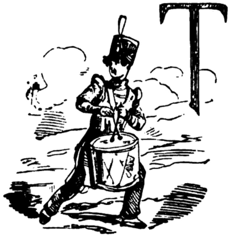 [Vanity Fair Volume I. Chapter XXXI Historiated Initial, T]