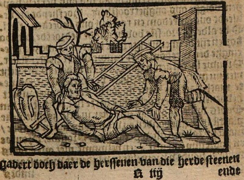 [Act XIX – After Calisto Falls to His Death, Sosia and Tristán Try to Help Him]