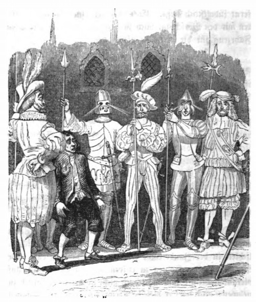 [Gulliver arrives at the Palace at Glubbdubdrib]