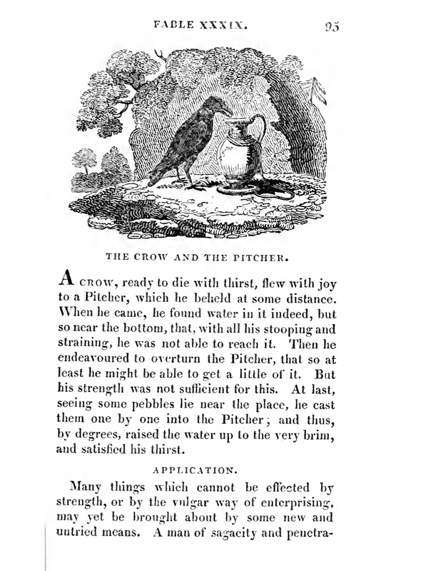 The Crow and the Pitcher