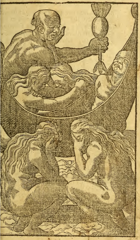 [Tupinambá men and women mourn a deceased man]