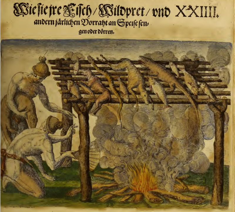 Wie sie ire Fisch, Wildpret, und andern jährlichen Dorraht an Speise sengen oder dörren. XXIIII.