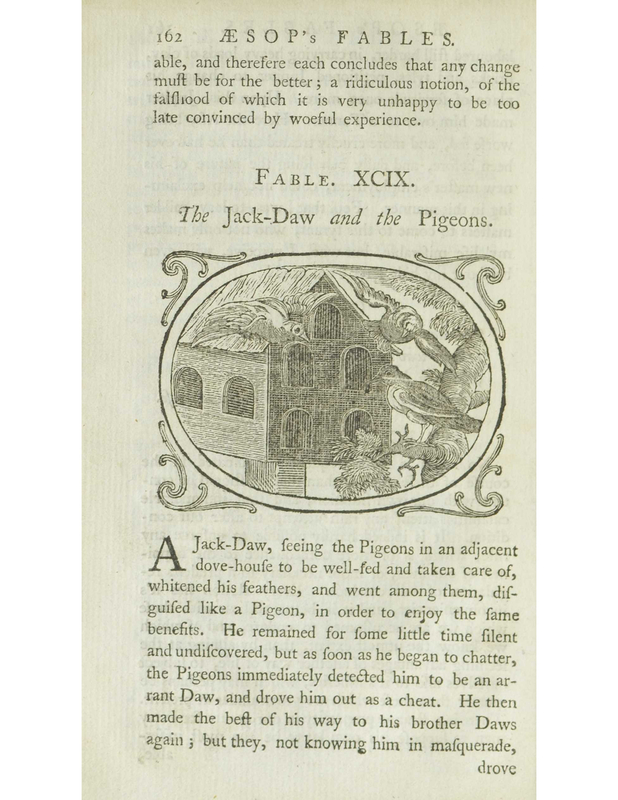 The Jack-Daw and the Pigeons
