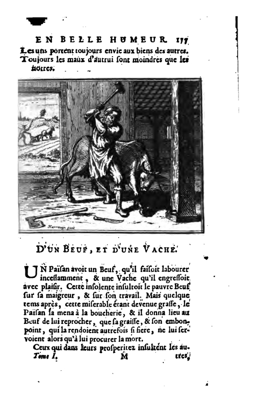 D'un Beuf, Et D'une Vache