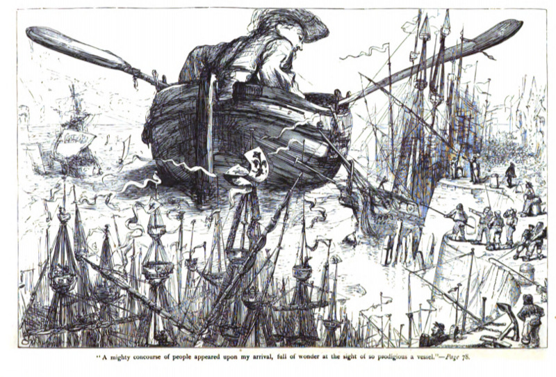 A mighty concourse of people appeared upon my arrival full of wonder at the sight of so prodigious a vessel. - Page 78