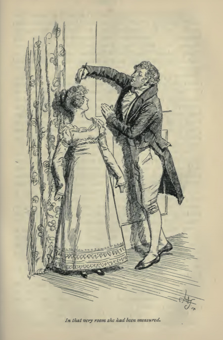 In that very room she had been measured