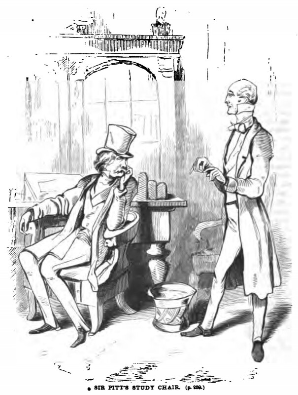 SIR PITT’S STUDY-CHAIR.
